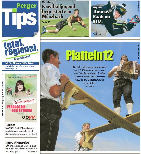 2012-08-22: Vorbericht Plattln12 - Titelblatt